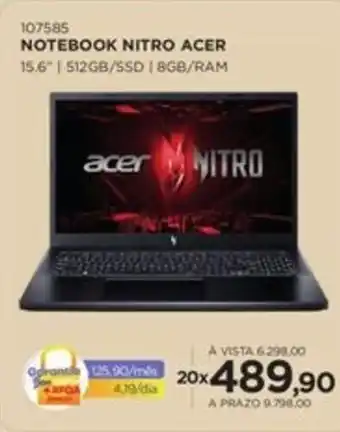 Benoit Notebook nitro acer oferta