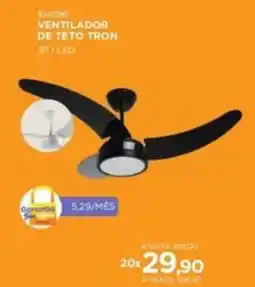 Benoit Ventilador de teto tron spiled oferta