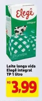 Leite longa vida Elege integral TP 1L