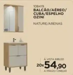 Benoit Balcão/aéreo/ cuba/espelho ozini oferta