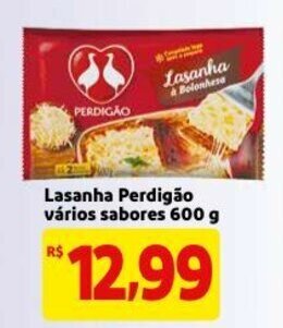 Mercado Extra Lasanha Perdigao varios sabores 600g oferta