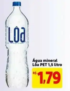 Mercado Extra Agua Mineral Loa Pet 1.5L oferta