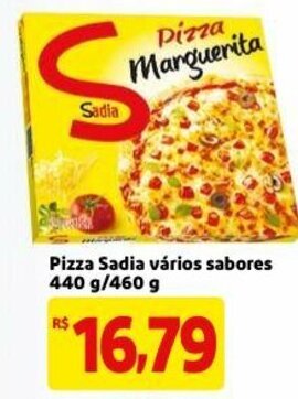 Mercado Extra Pizza Sadia varios sabores 440g/460g oferta