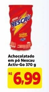 Mercado Extra Achocolatado em po Nescau Activ-Go 370g oferta