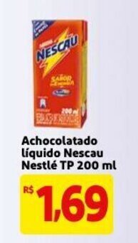 Mercado Extra Achocolatado liquido Nescau Nestle TP 200ml oferta
