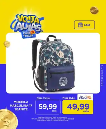 Casa Freitas Mochila masculina 17 seanite oferta