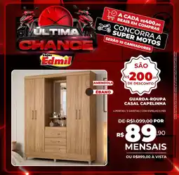 Edmil Guarda-roupa casal capelinha oferta