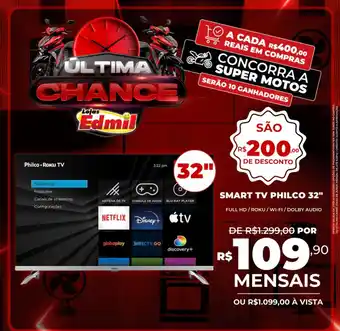 Edmil Smart tv philco 32" oferta