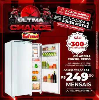 Edmil Geladeira consul crb36 oferta