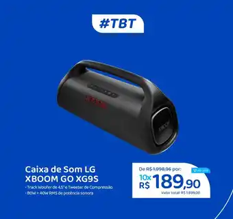 Nagem Caixa de Som LG XBOOM GO XG9S oferta