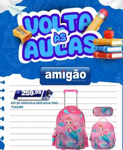 Amigão Calçados Kit de mochila mochila yins oferta