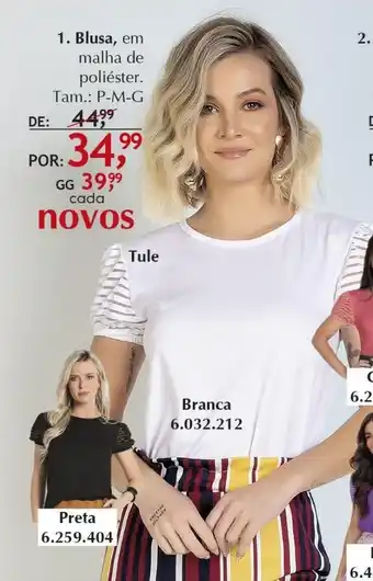 Quatro Estações Blusa, oferta