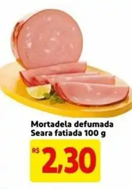 Mercado Extra Mortadela defumada Seara fatiada 100g oferta