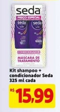 Kit Shampoo + Condicionador Seda 325ml cada