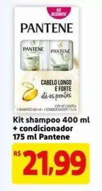 Mercado Extra Kit Shampoo 400ml + Condicionador 175ml Pantene oferta
