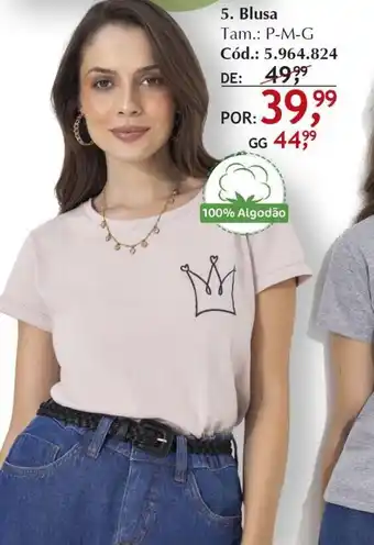 Quatro Estações Blusa oferta