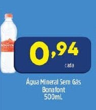Arena Atacado Agua Mineral Sem Gas Bonafont 500ml oferta