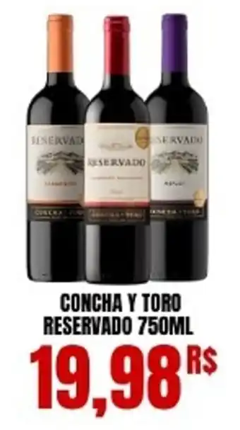 Mercadão Atacadista Concha y toro reservado oferta