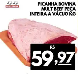 ServBem Picanha bovina mult beef peça inteira a vácuo oferta