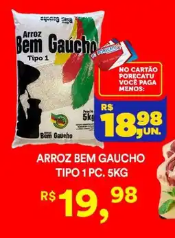 Supermercado Porecatu Arroz bem gaucho tipo 1 pc. oferta