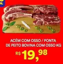 Supermercado Porecatu Acém com osso / ponta de peito bovina com osso oferta