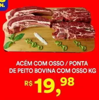 Supermercado Porecatu Acém com osso / ponta de peito bovina com osso oferta