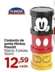 Carrefour Plasutil - conjunto de potes mickey oferta