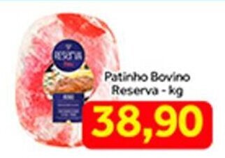 Shibata Supermercados Patinho Bovino Reserva 1kg oferta