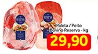 Shibata Supermercados Paleta/ Peito Bovino Reserva 1kg oferta