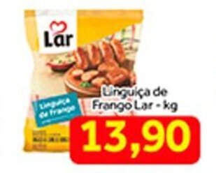 Shibata Supermercados Linguica de Frango Lar 1kg oferta