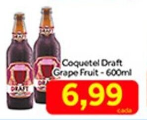 Coquetel Draft Grape Fruit 600ml