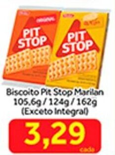 Biscoito Pit Stop Marilan 105.6g/ 124g/ 162g