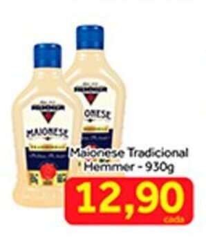 Shibata Supermercados Maionese Tradicional Hemmer 930g oferta