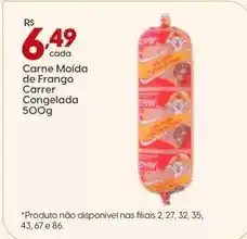 Supper Rissul Carrer - carne moída de frango congelada oferta