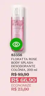 O Boticário Floratta - rose body splash desodorante colônia oferta