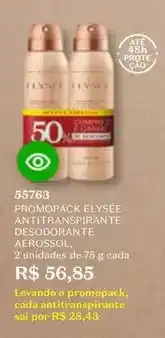 O Boticário De - promopack elysée antitranspirante desodorante aerossol oferta