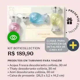 O Boticário Acqua - kit boticollection oferta