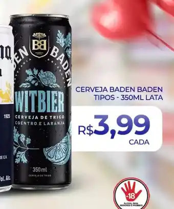 Supermercado Precito Cerveja baden baden tipos lata oferta