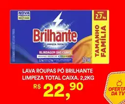 Supermercado Porecatu Lava roupas pó brilhante limpeza total caixa. oferta