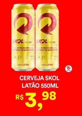 Supermercado Porecatu Cerveja skol latão oferta