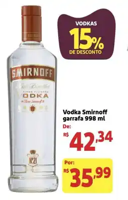 Extra Supermercado Vodka Smirnoff garrafa oferta