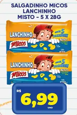 Tatico Salgadinho micos lanchinho misto oferta