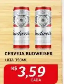 Assaí Atacadista Cerveja budweiser lata oferta