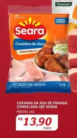 Assaí Atacadista Coxinha da asa de frango congelada iqf seara pacote oferta