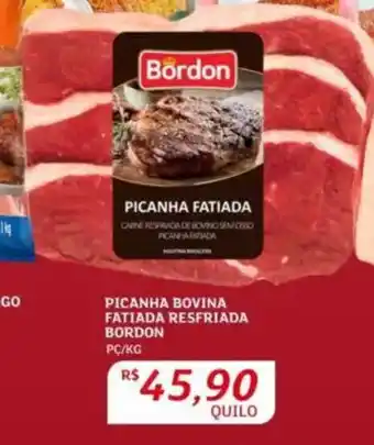 Assaí Atacadista Picanha bovina fatiada resfriada bordon oferta