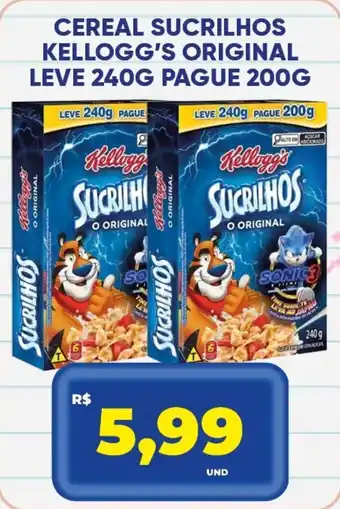 Tatico Cereal sucrilhos kellogg's original oferta