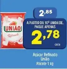 Arena Atacado Acucar refinado Uniao 1kg oferta