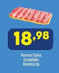 Arena Atacado Panceta Suina Congelada Bandeja 1kg oferta