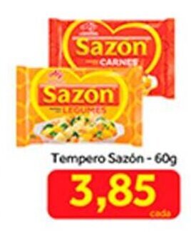Shibata Supermercados Tempero Sazon 60g oferta