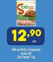 Arena Atacado File de Peito Congelado Sadia IQF Zip Pacote 1kg oferta